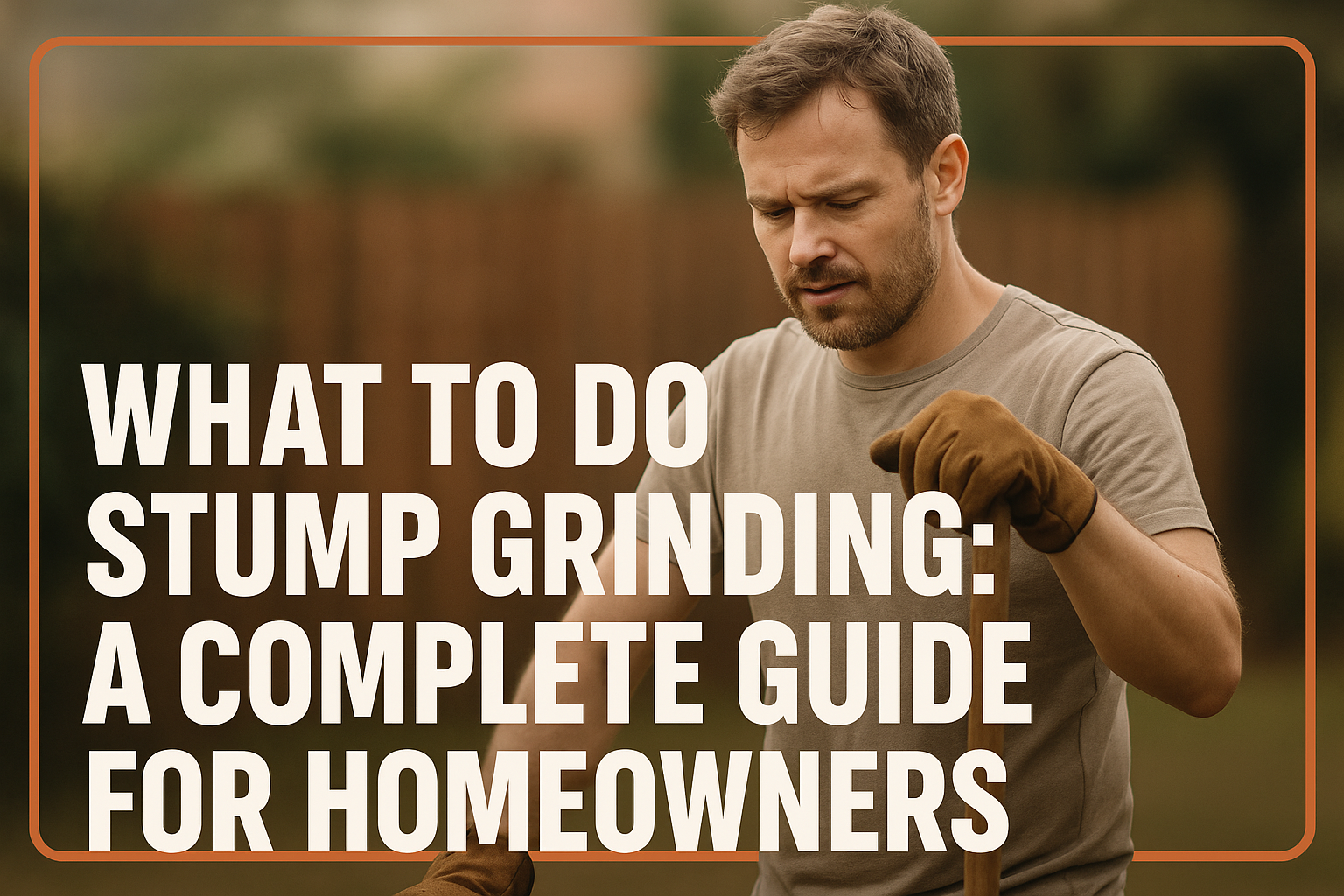 What to Do After Stump Grinding A Complete Guide for Homeowners
