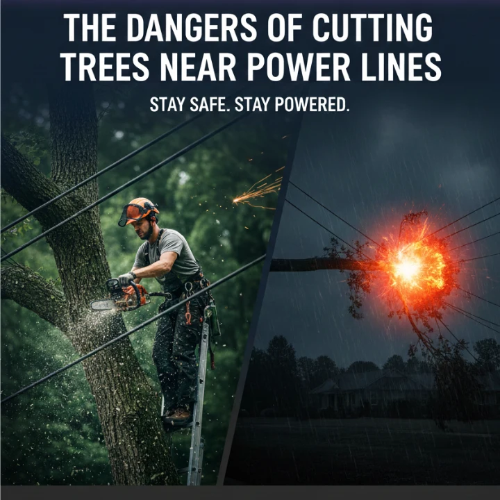 The Dangers of Cutting Trees Near Power Lines