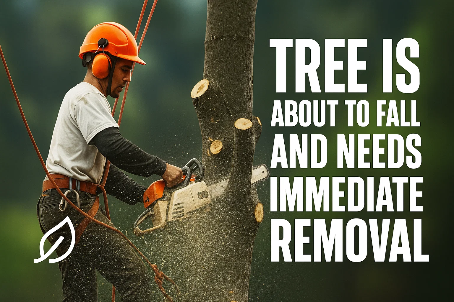 Tree Is About to Fall and Needs Immediate Removal