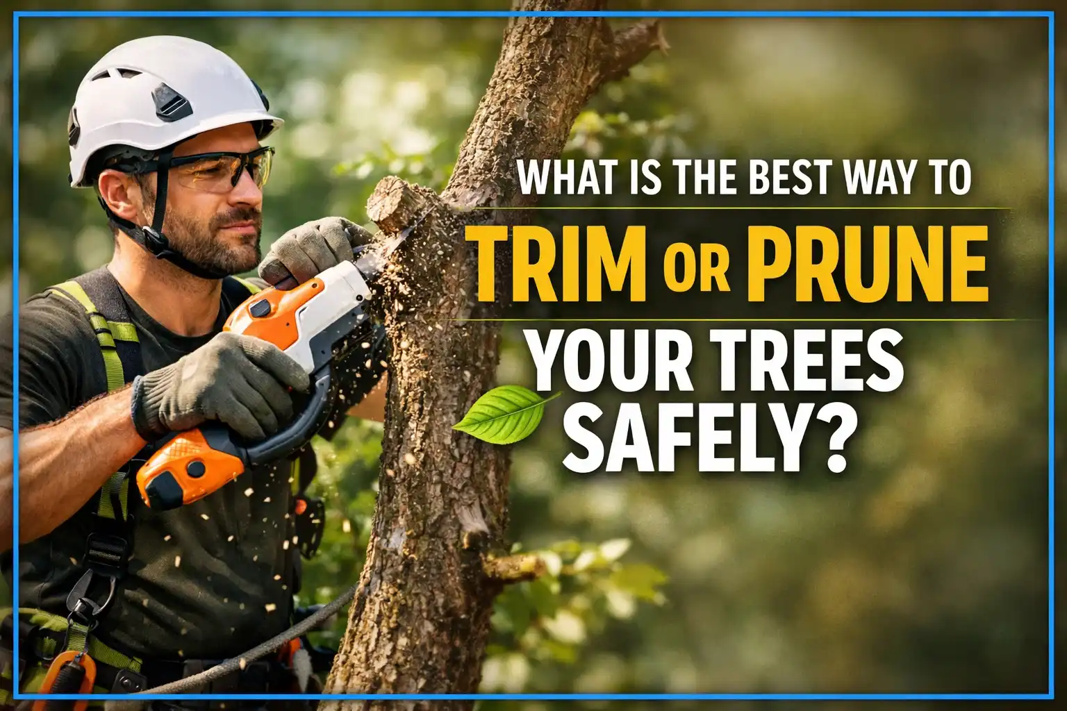 Best Way to Trim or Prune Your Trees Safely