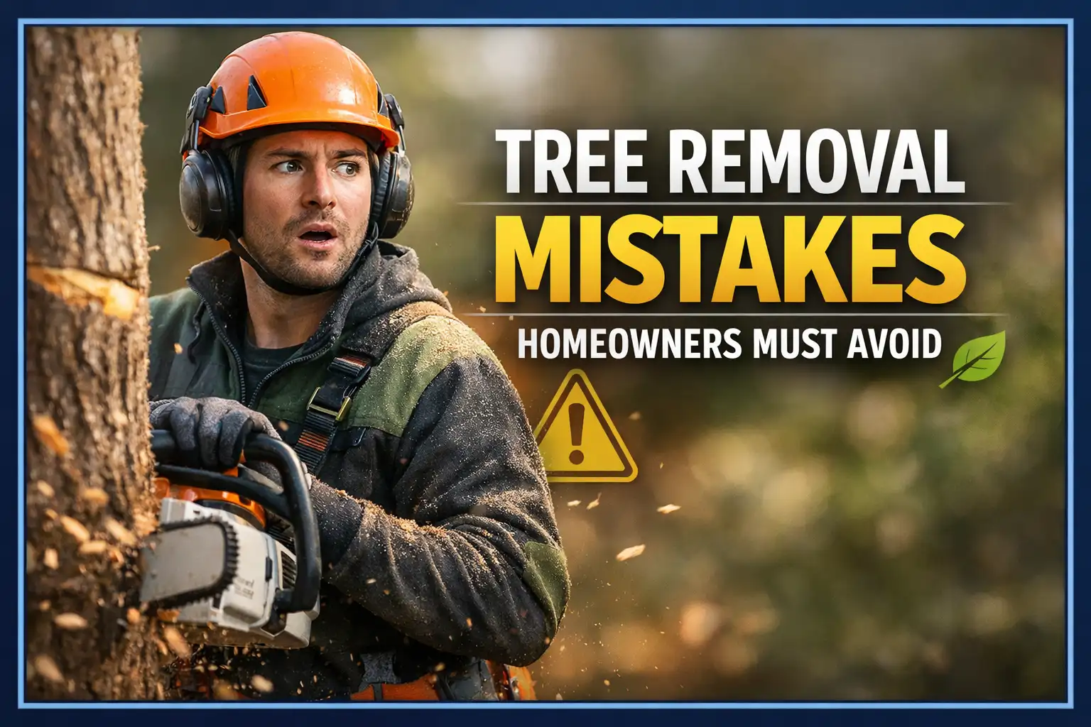 Tree Removal Mistakes Homeowners Must Avoid
