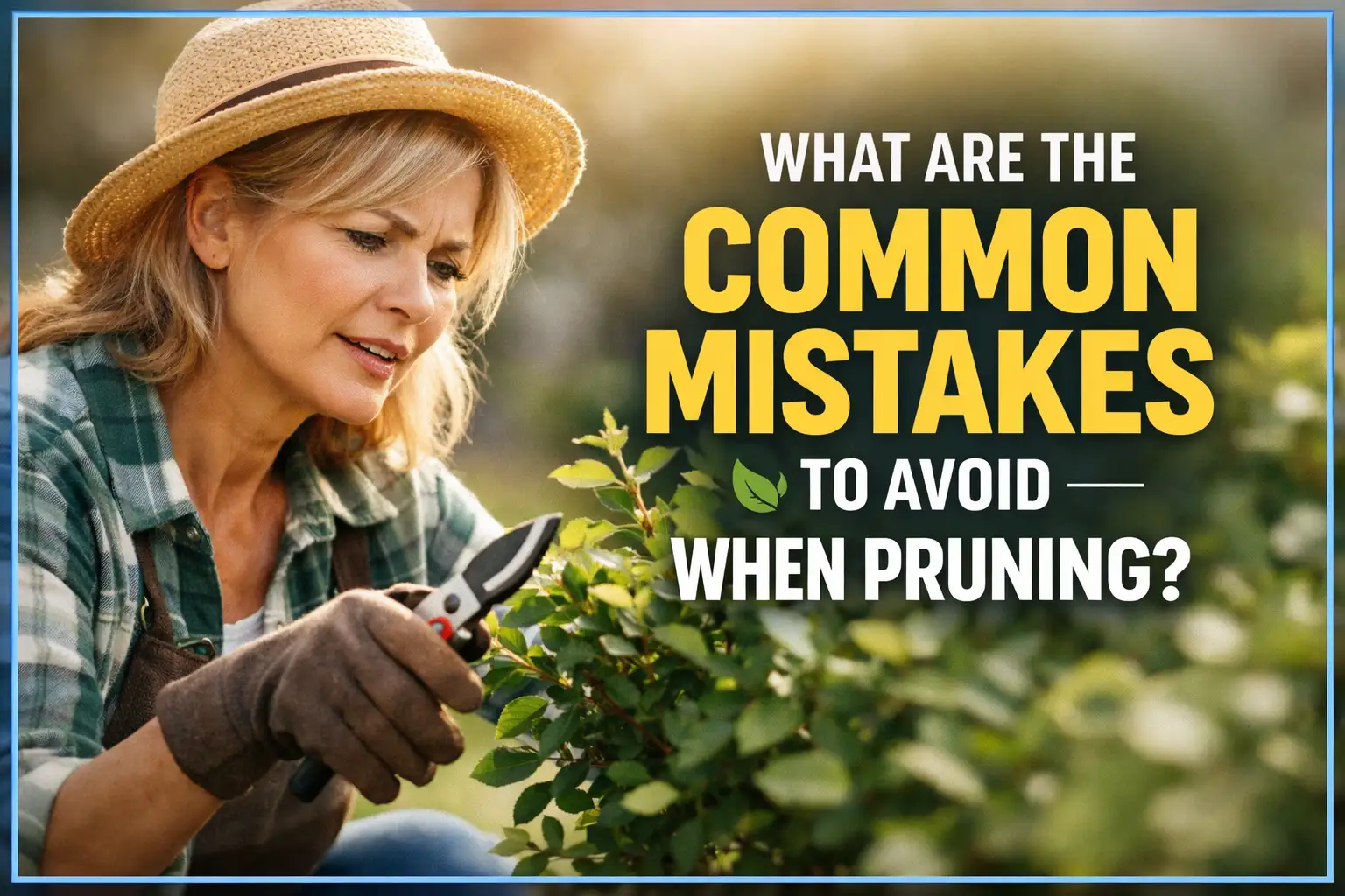 What Are the Common Mistakes to Avoid When Pruning